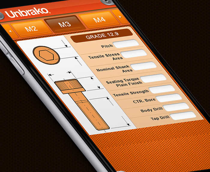 Fastener selecting app