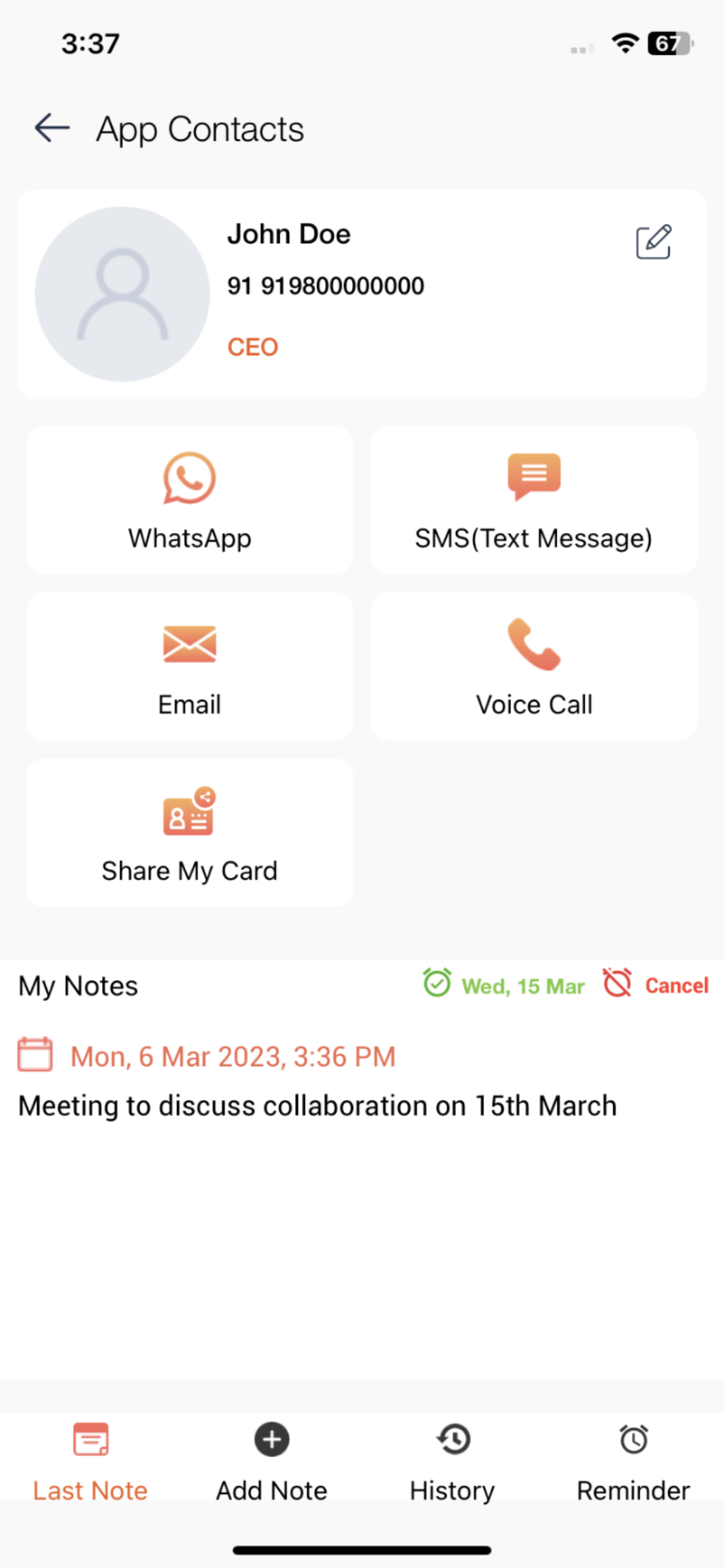Connect on WhatsApp, SMS, Email, and Voice Call