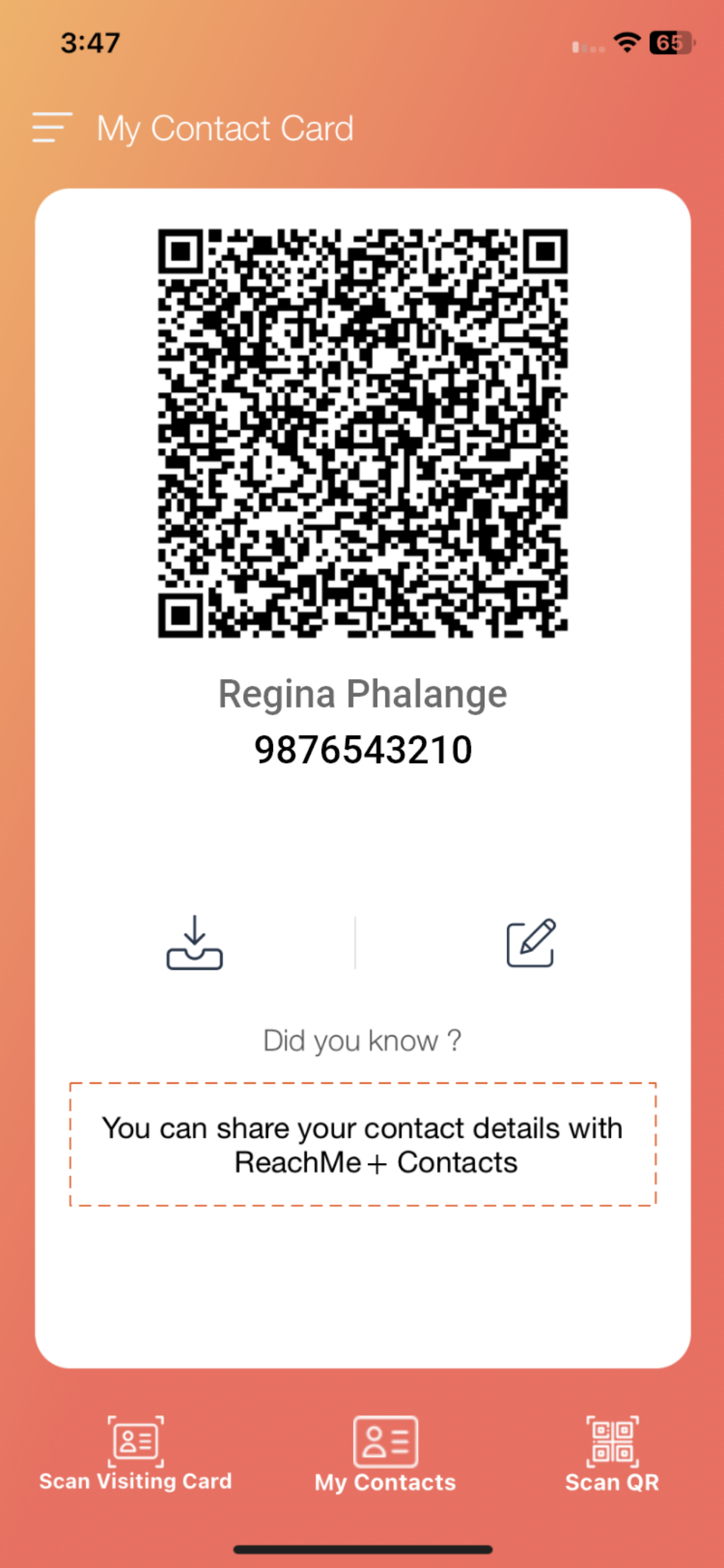 Your Contact - Your QR
