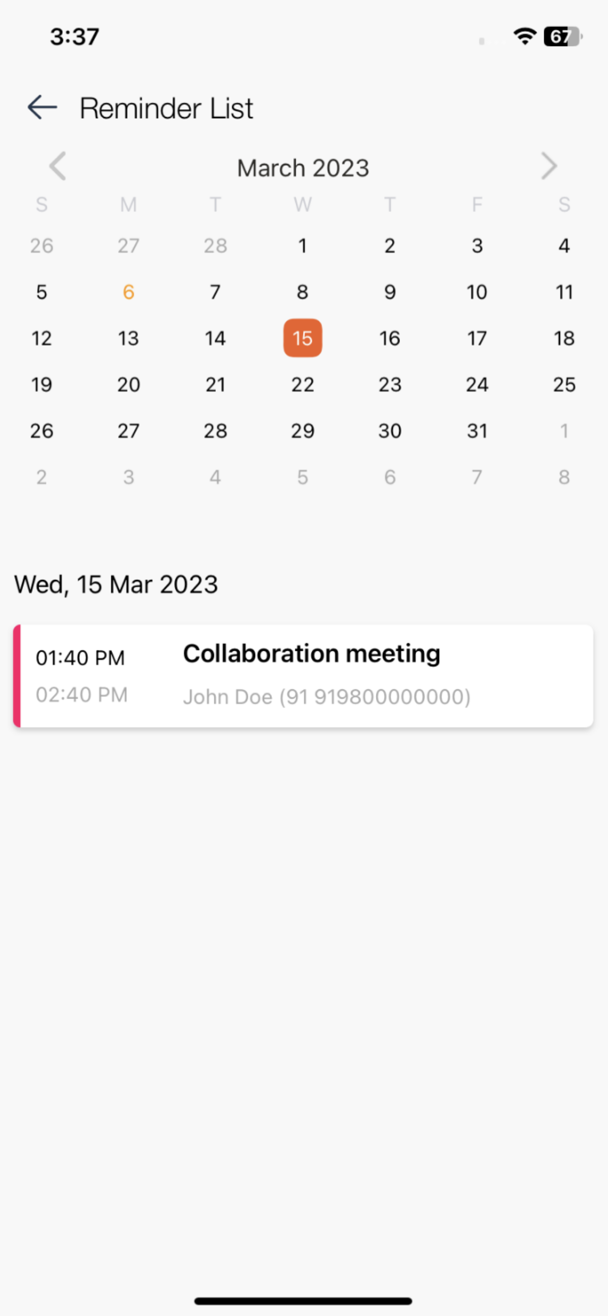 Manage Reminder Schedules